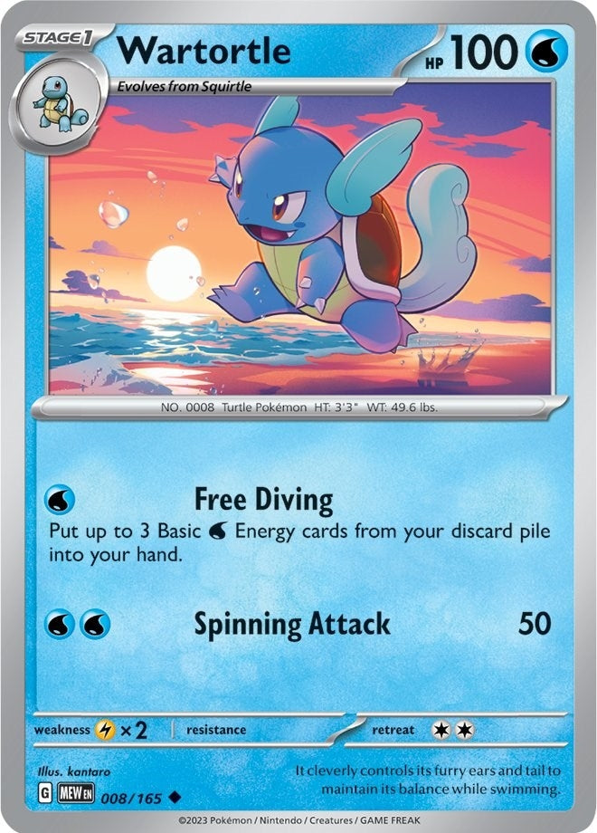 Wartortle 008 165 (008/165) [MEW]