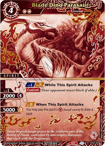 Blade Dino Parasaur Finalist Card Set Vol 2 (ST01-007) [LEP]