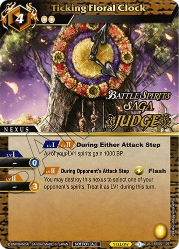 Ticking Floral Clock Judge Pack Vol 2 (BSS02-109) [BSSP]