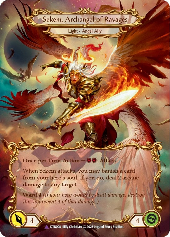 Image for Figment of Ravages // Sekem, Archangel of Ravages (Marvel) [Dusk till Dawn]