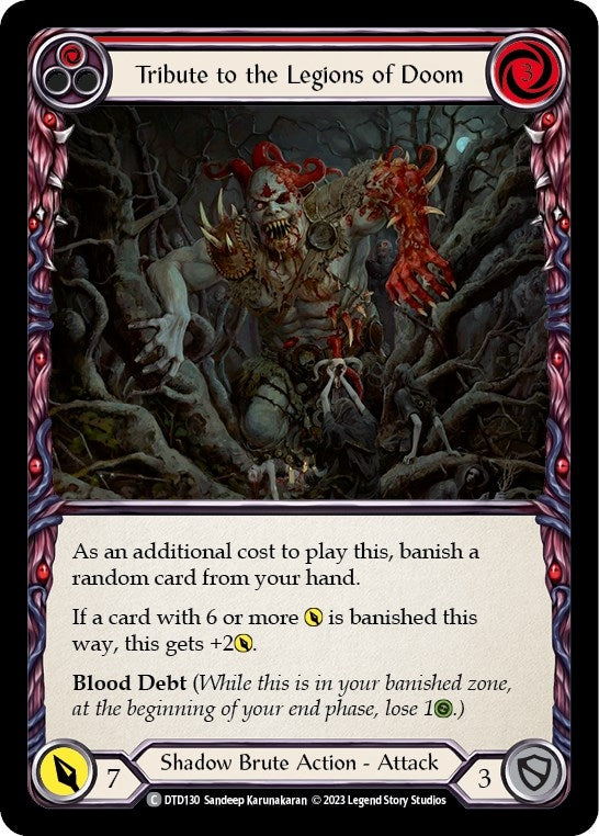Image for Tribute to the Legions of Doom (Red) [Dusk till Dawn]