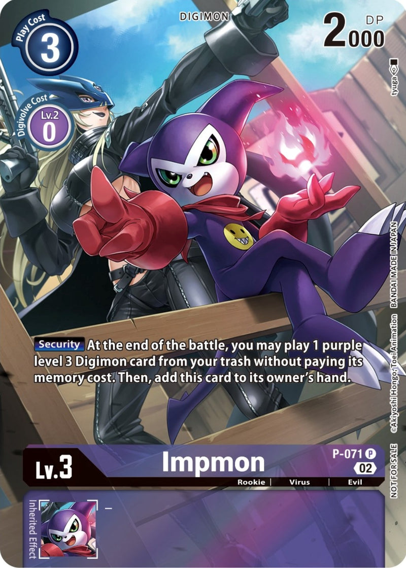 Image for Impmon - P-071 (Official Tournament Pack Vol.10) [Digimon Promotion Cards]