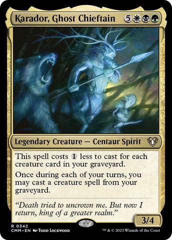 Karador, Ghost Chieftain [Commander Masters]