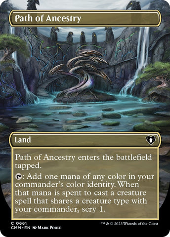Path of Ancestry (Borderless Alternate Art) [Commander Masters]