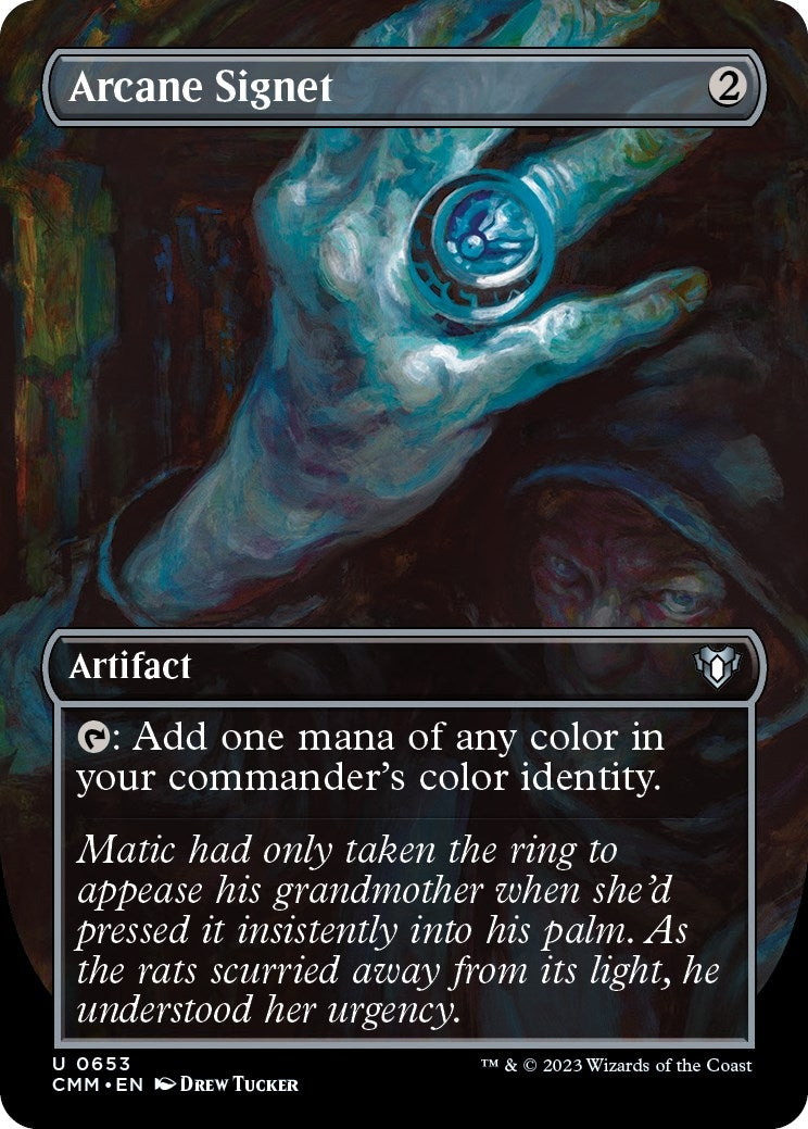 Arcane Signet Borderless (653) [CMM]