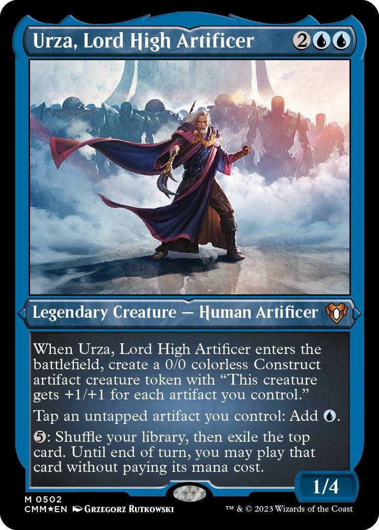 Urza Lord High Artificer Foil Etched (502) [CMM]