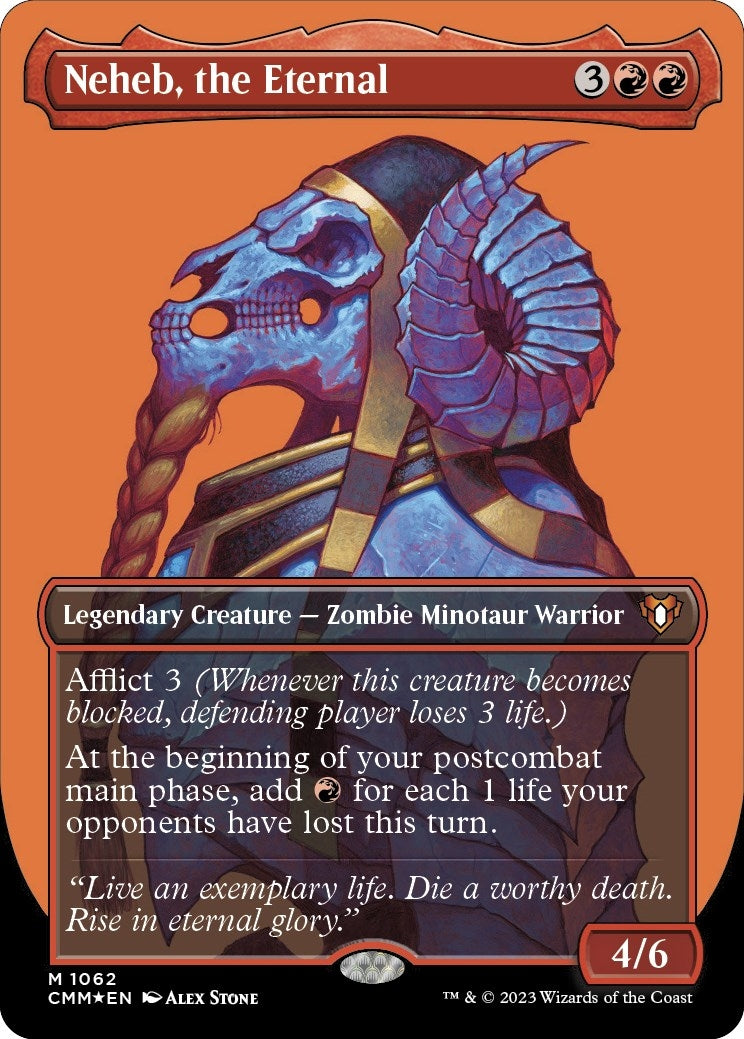 Neheb the Eternal Textured Foil (1062) [CMM]