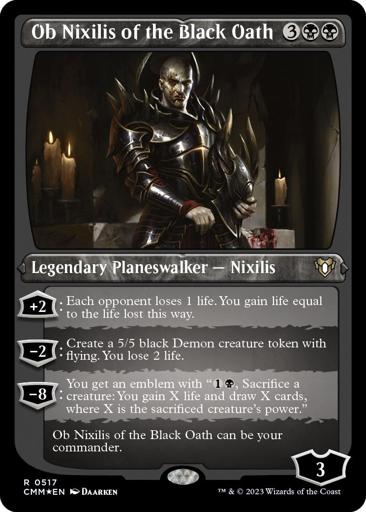 Ob Nixilis of the Black Oath Foil Etched (517) [CMM]