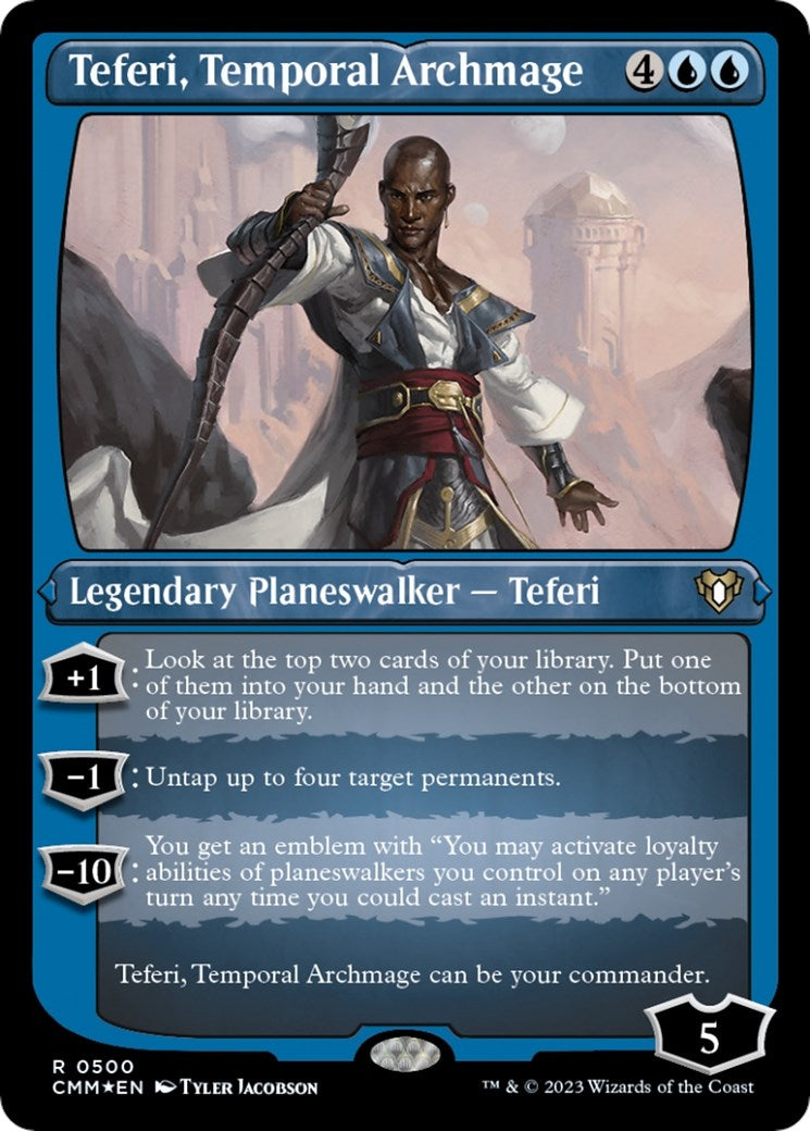 Teferi Temporal Archmage Foil Etched (500) [CMM]