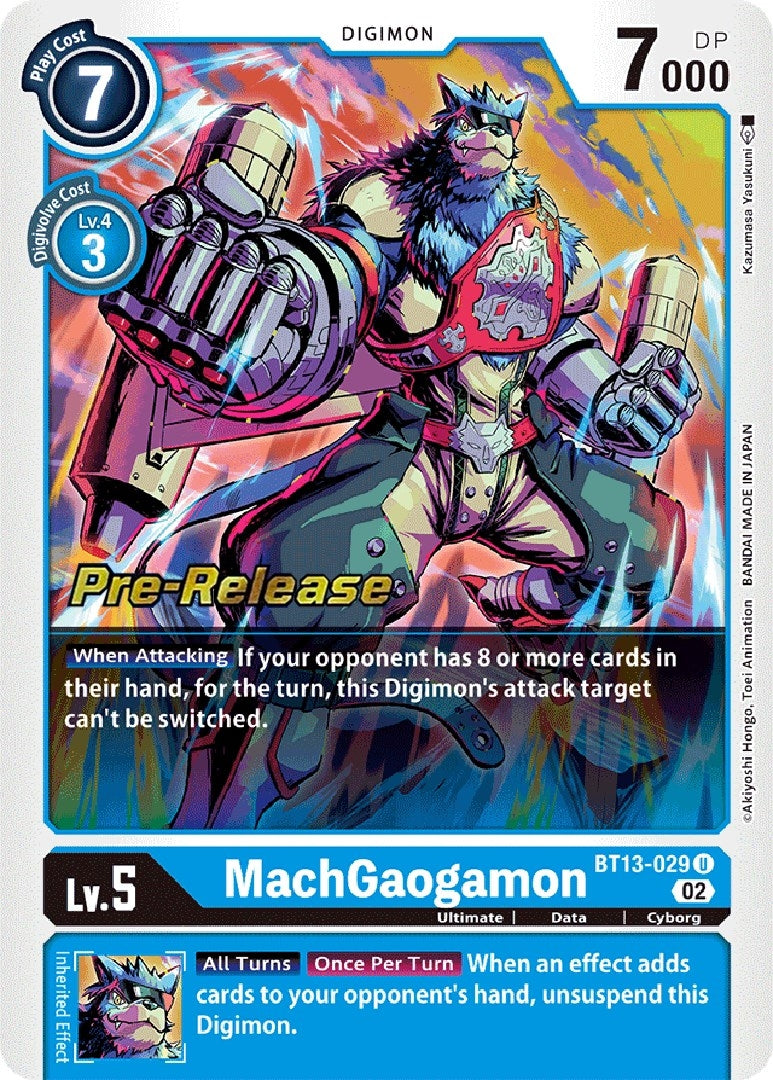Image for MachGaogamon [Versus Royal Knights Pre-Release Cards]
