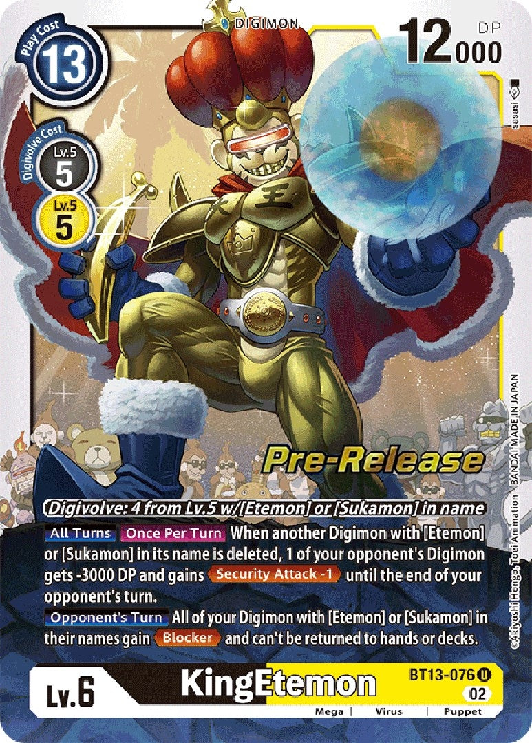 Image for KingEtemon [Versus Royal Knights Pre-Release Cards]