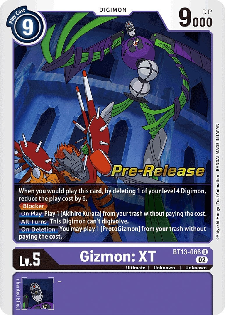 Image for Gizmon: XT [Versus Royal Knights Pre-Release Cards]