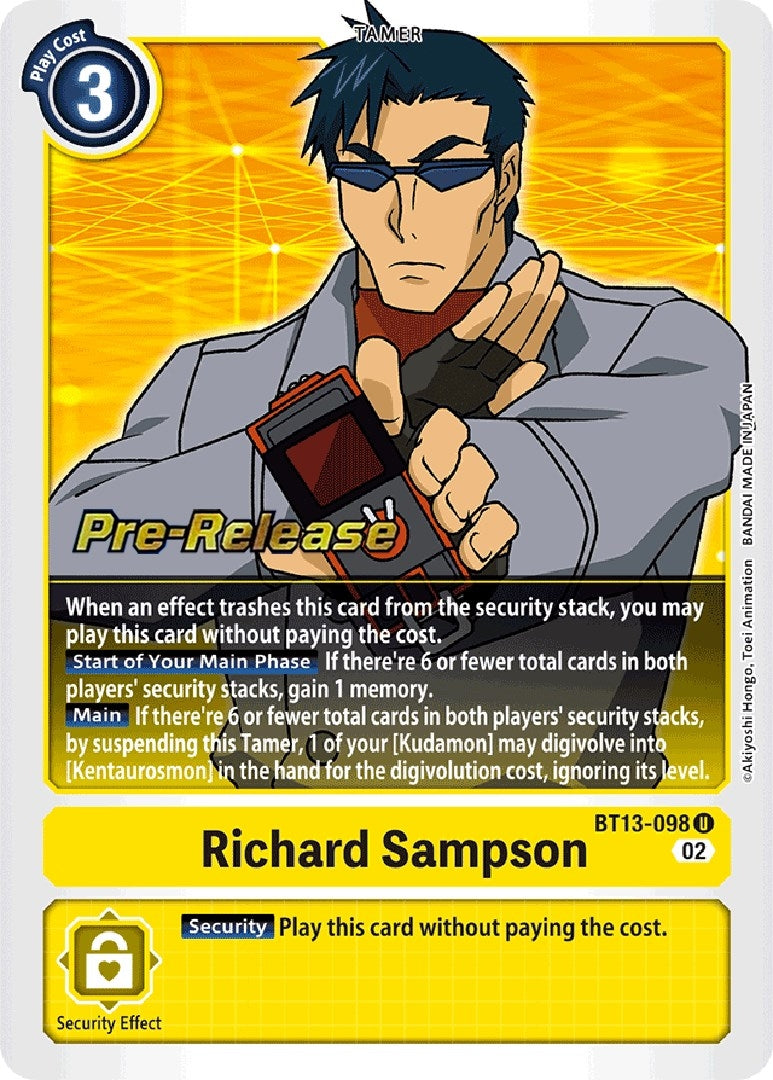 Image for Richard Sampson [Versus Royal Knights Pre-Release Cards]