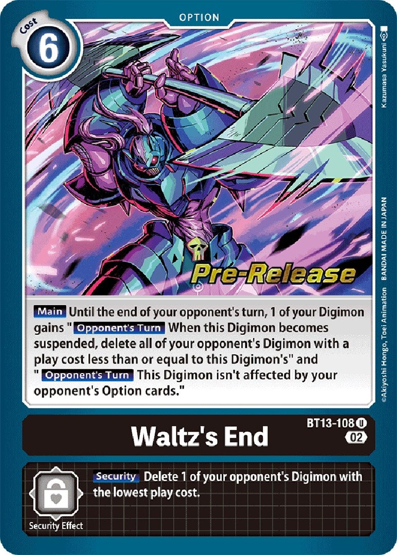 Image for Waltz's End [Versus Royal Knights Pre-Release Cards]