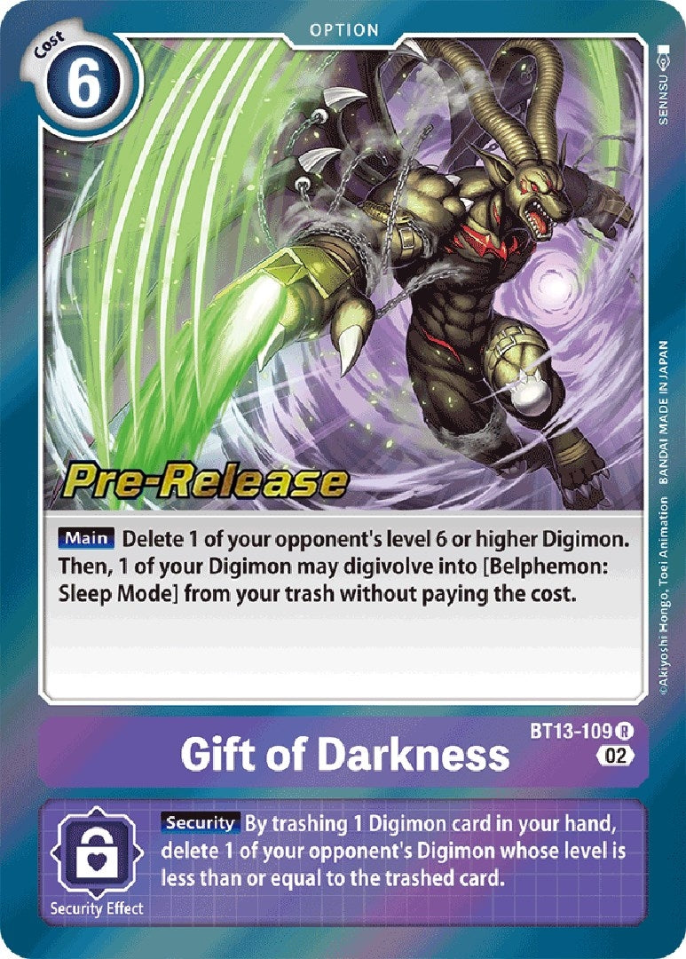 Image for Gift of Darkness [Versus Royal Knights Pre-Release Cards]