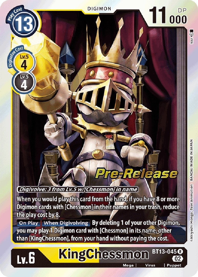 Image for KingChessmon [Versus Royal Knights Pre-Release Cards]