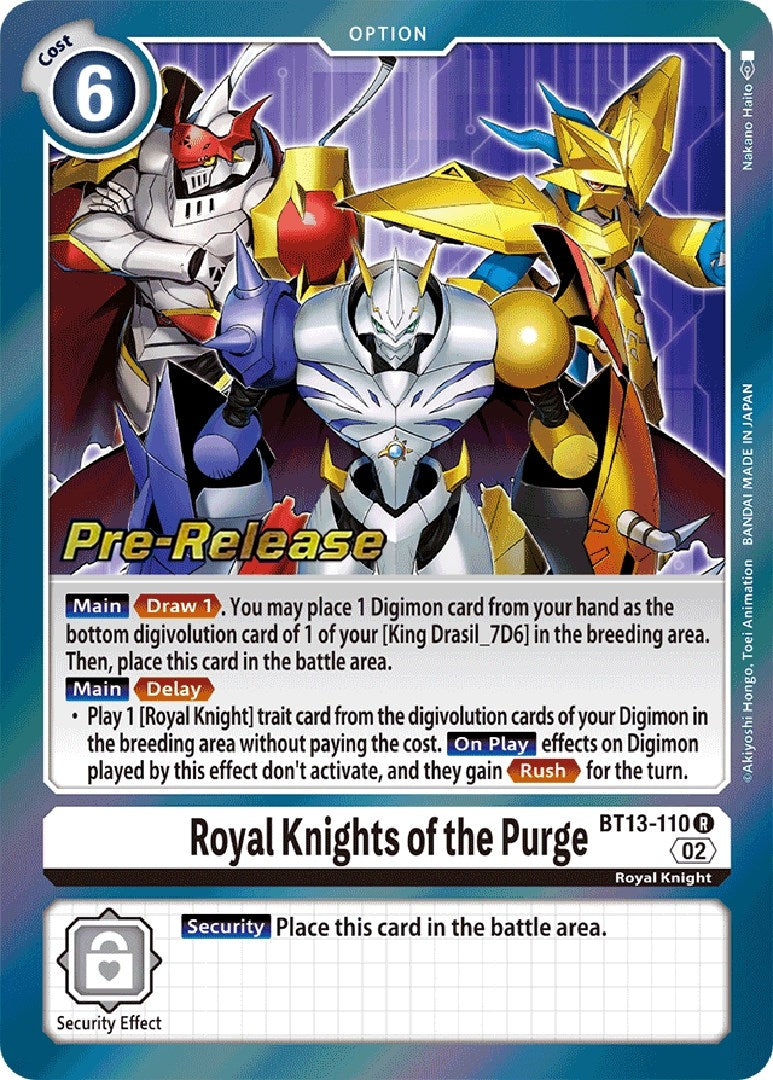 Image for Royal Knights of the Purge [Versus Royal Knights Pre-Release Cards]