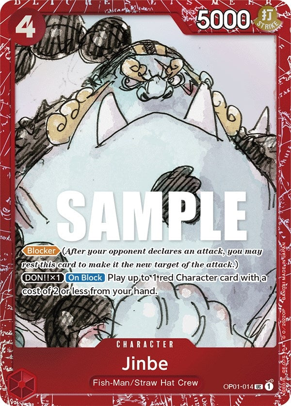 Jinbe Premium Card Collection ONE PIECE FILM RED Edition (OP01-014) [OP-PR]