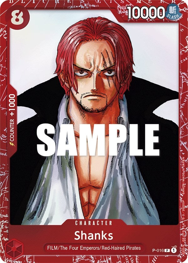 Shanks Premium Card Collection ONE PIECE FILM RED Edition (P-016) [OP-PR]