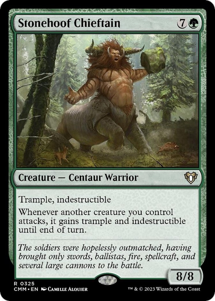 Stonehoof Chieftain [Commander Masters]