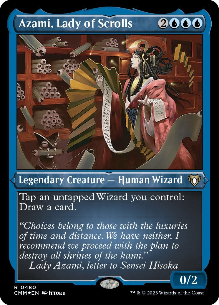 Azami Lady of Scrolls Foil Etched (480) [CMM]