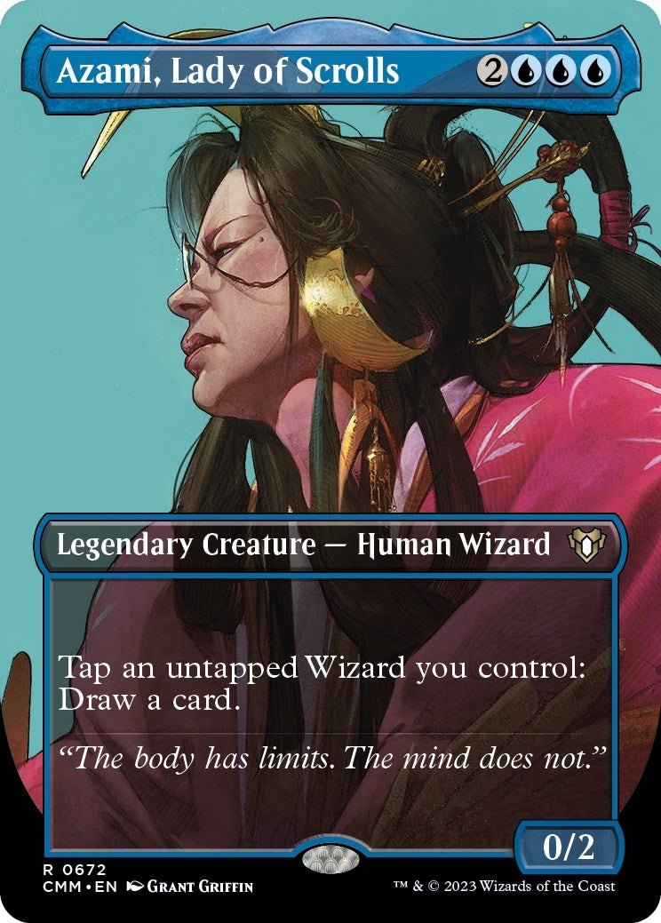Azami Lady of Scrolls Borderless (672) [CMM]