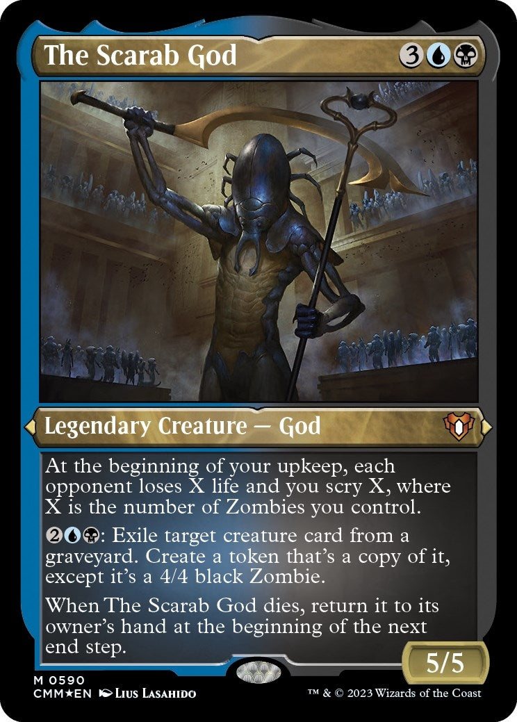 The Scarab God Foil Etched (590) [CMM]