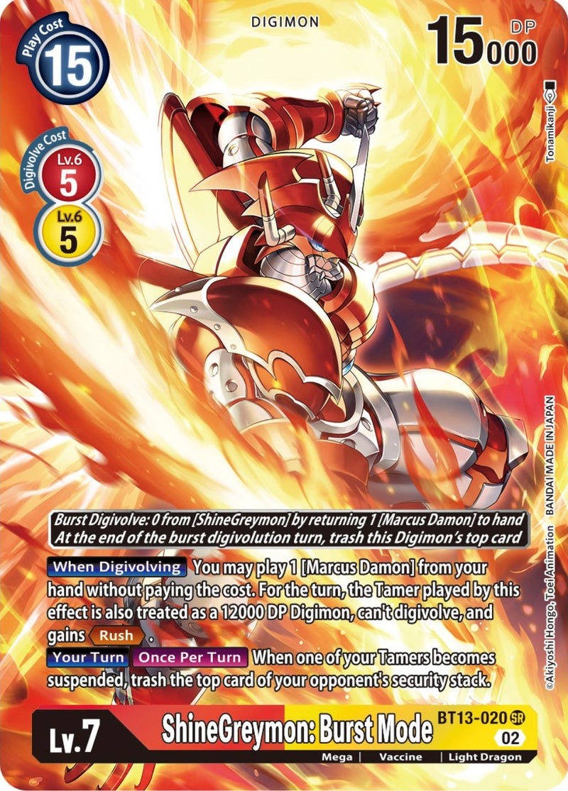 Image for ShineGreymon: Burst Mode (Alternate Art) [Versus Royal Knights]
