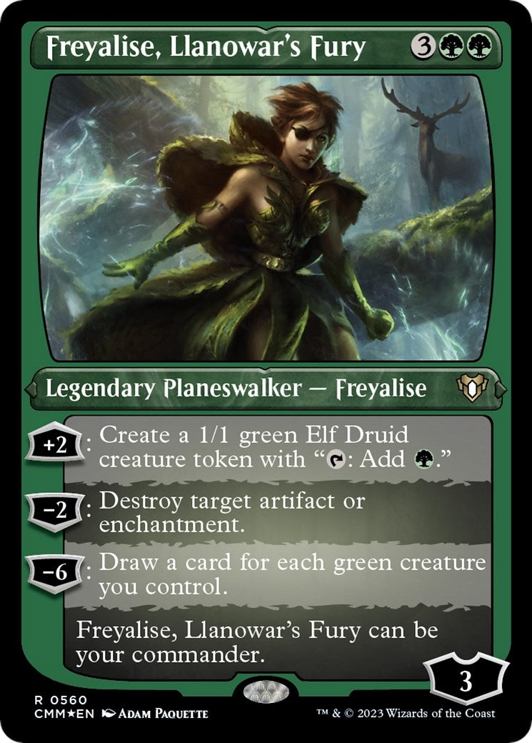 Freyalise Llanowars Fury Foil Etched (560) [CMM]