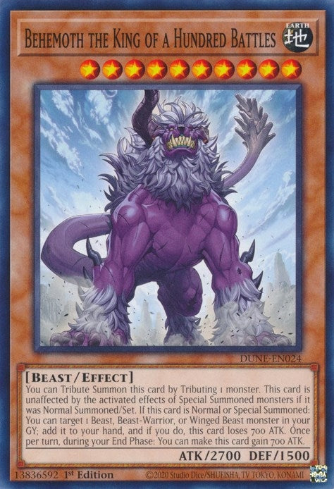 Behemoth the King of a Hundred Battles (DUNE-EN024) [DUNE]