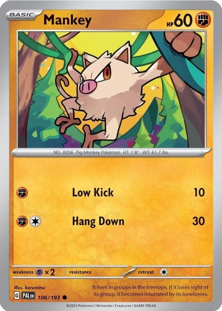 Mankey 106 193 Cosmos Holo (106/193) [MCAP]