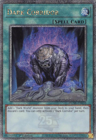 Dark Corridor Quarter Century Secret Rare (DUNE-EN059) [DUNE]