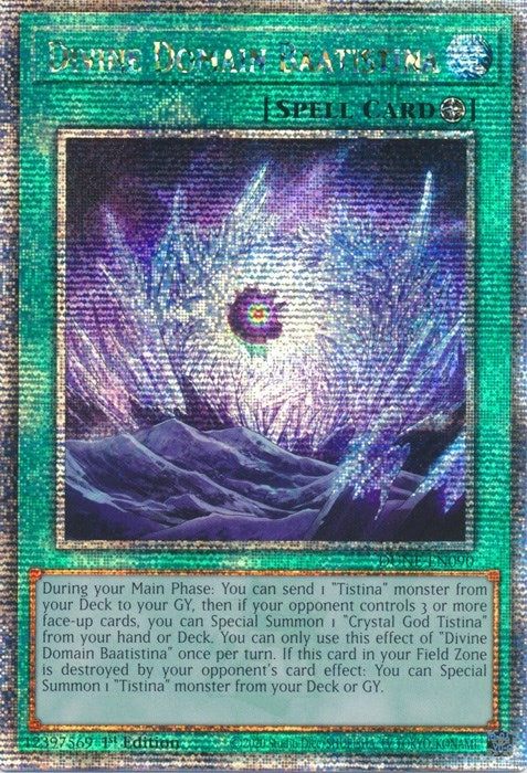 Divine Domain Baatistina Quarter Century Secret Rare (DUNE-EN090) [DUNE]