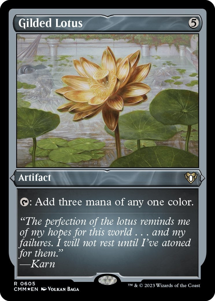 Gilded Lotus Foil Etched (605) [CMM]