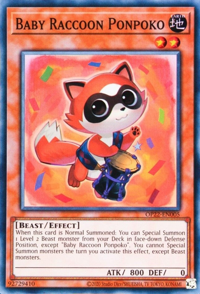 Baby Raccoon Ponpoko (OP22-EN005) [OP22]