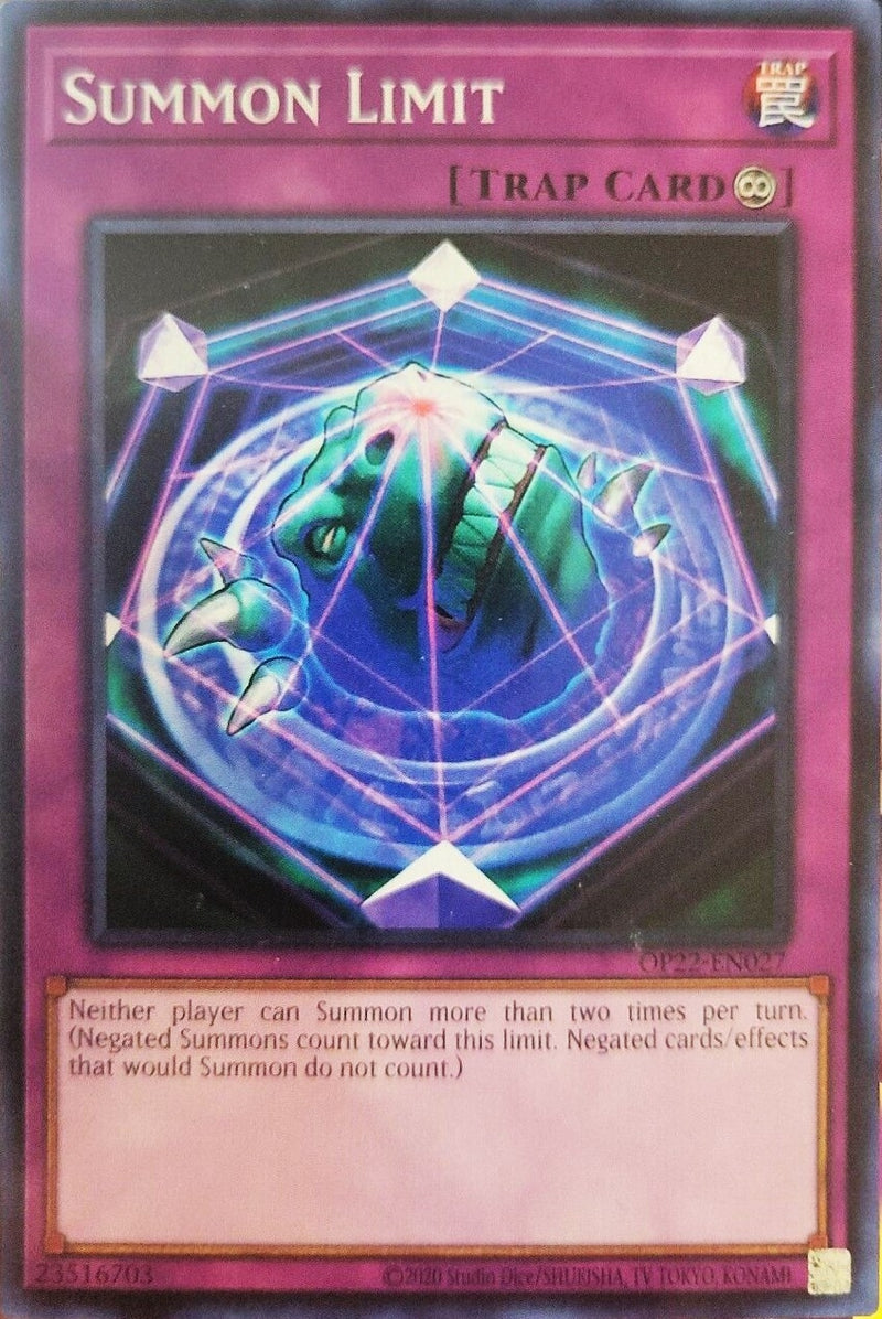 Summon Limit (OP22-EN027) [OP22]