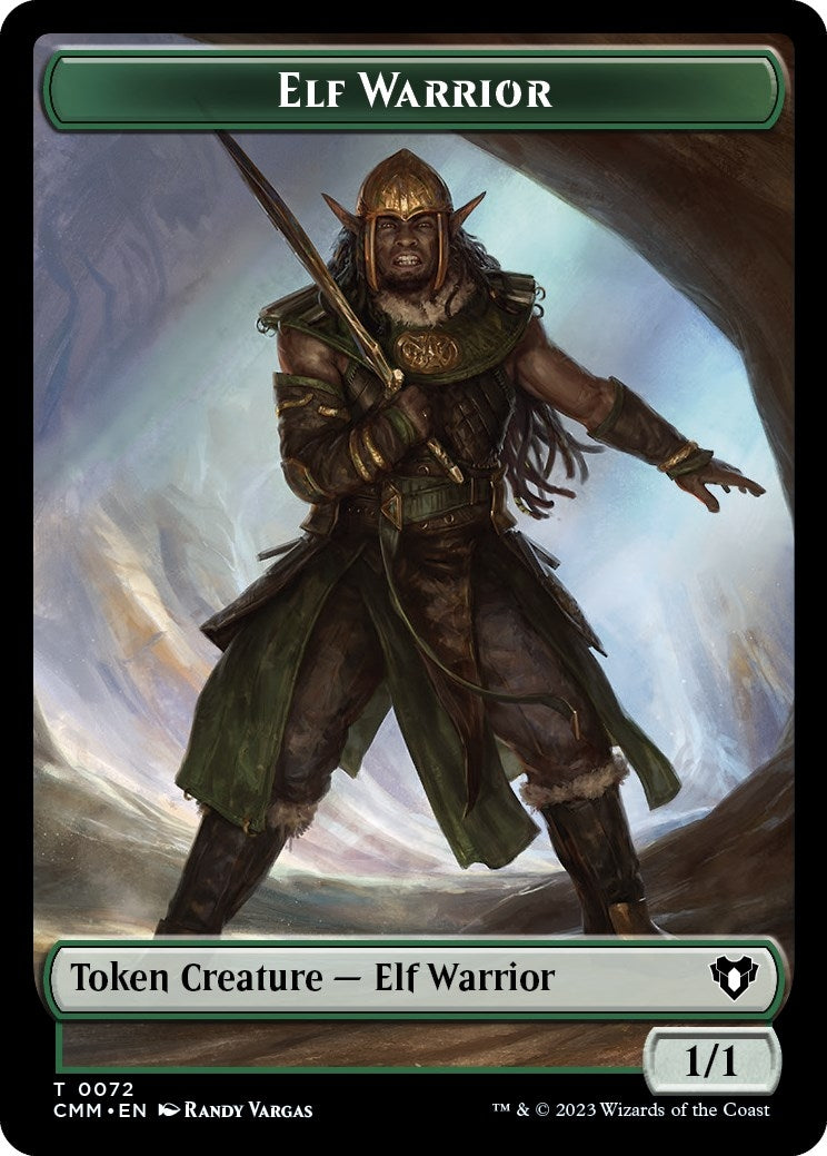 Elf Warrior Cleric Double Sided Token (72 // 62) [CMM]