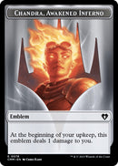 Emblem Chandra Awakened Inferno Wizard Double Sided Token (78 // 71) [CMM]