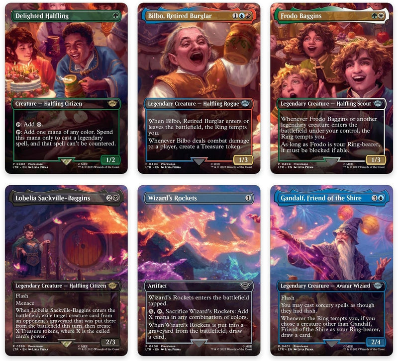 Bilbos Birthday Party Scene Set of 6 (399-404) [LTR]