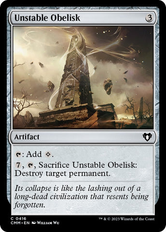Unstable Obelisk [Commander Masters]