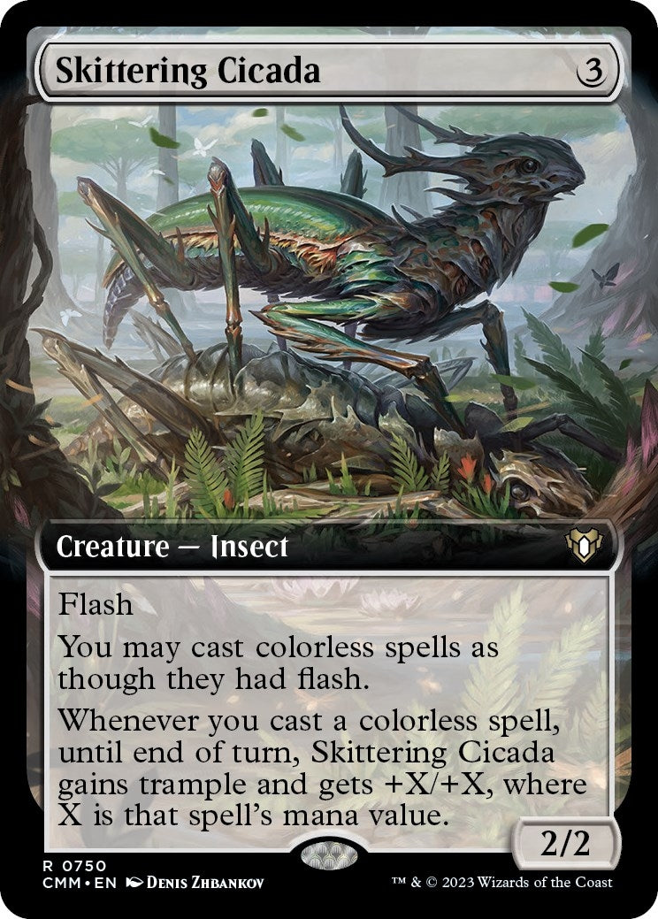Skittering Cicada Extended Art (750) [CMM]