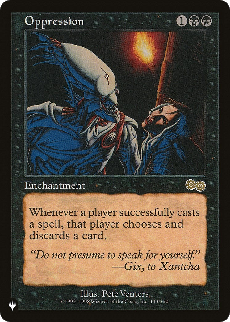 Oppression (143) [LIST]