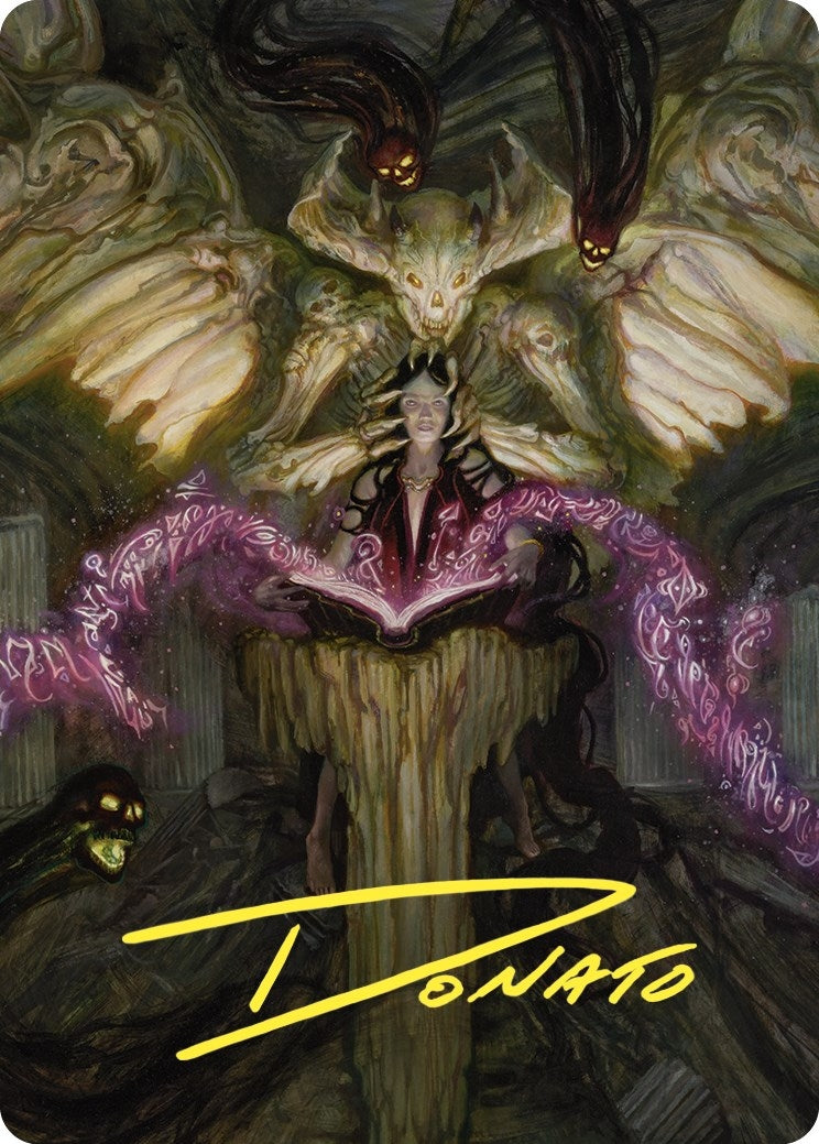 Demonic Tutor Art Card Gold Stamped Signature (64) [ASCMM]