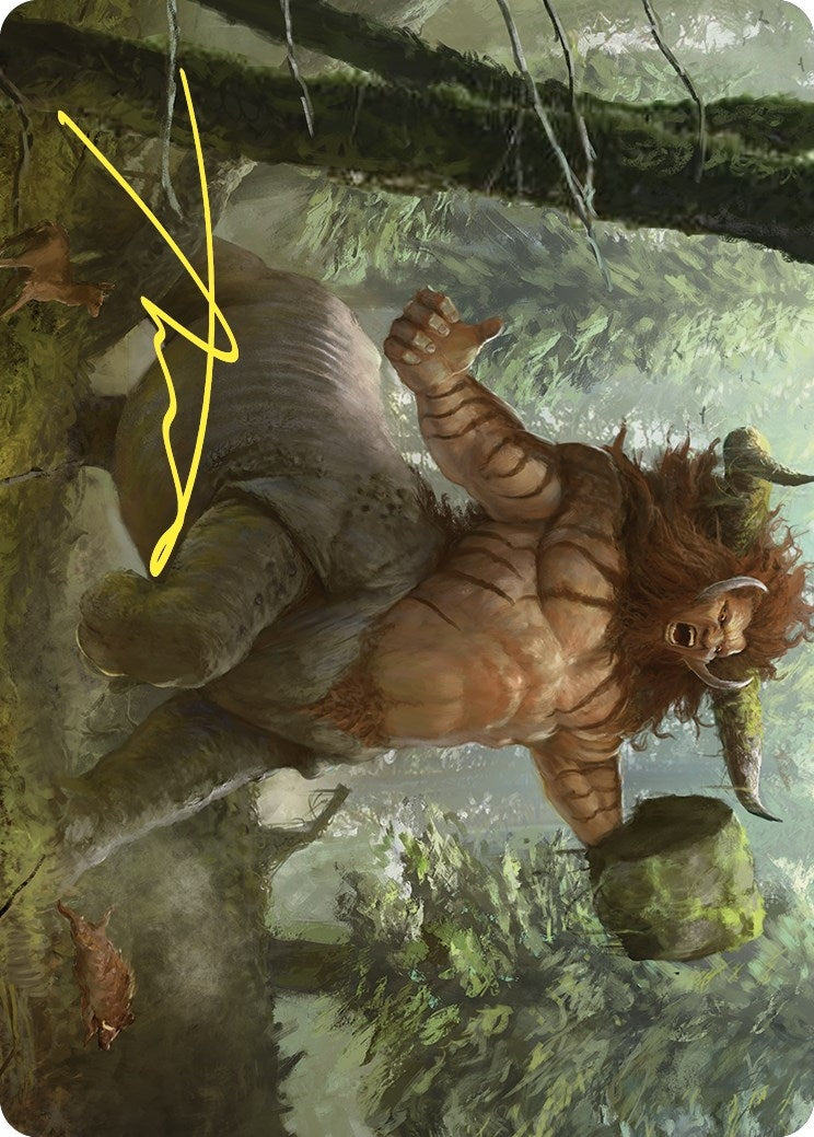 Stonehoof Chieftain Art Card Gold Stamped Signature (26) [ASCMM]