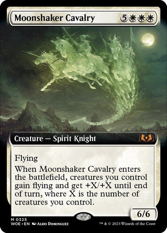 Moonshaker Cavalry (Extended Art) [Wilds of Eldraine]