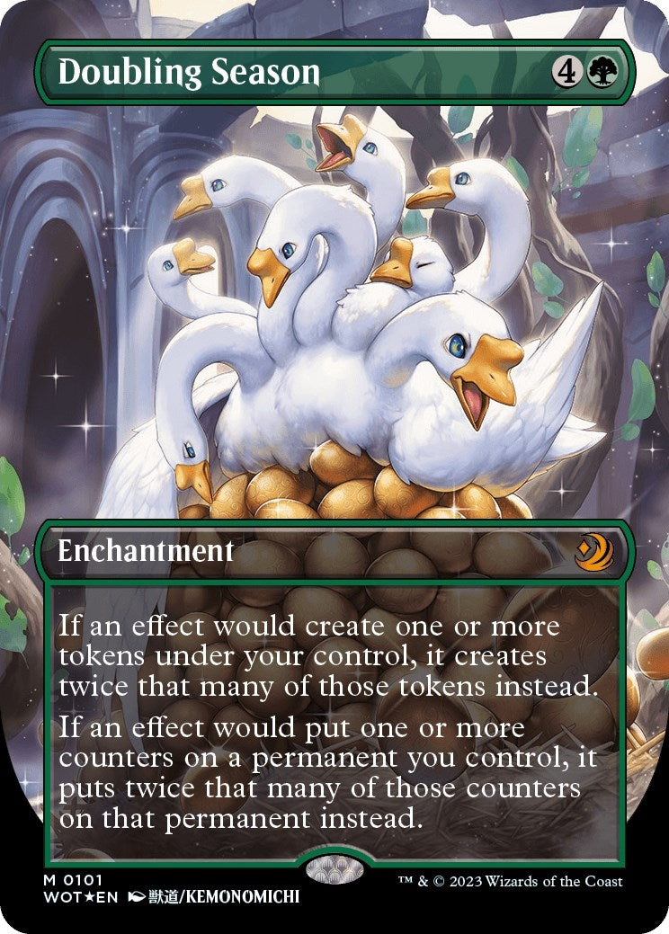 Doubling Season Anime Borderless Confetti Foil (101) [WOT]