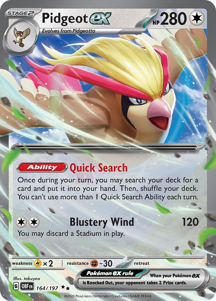 Pidgeot ex (164/197) [OBF]