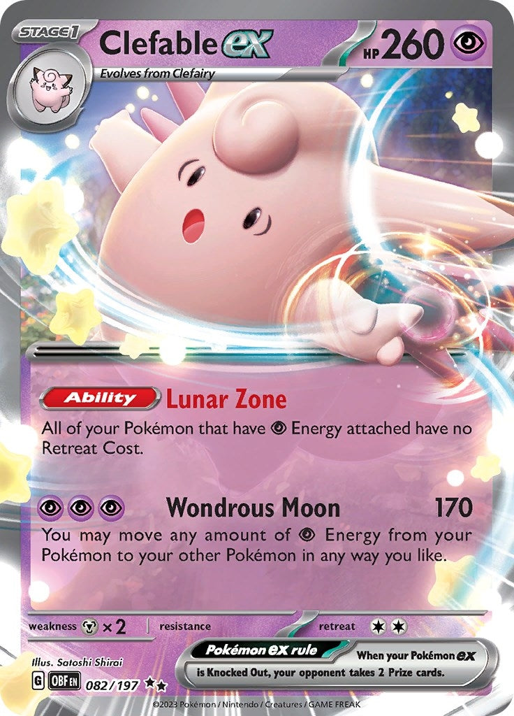Clefable ex (082/197) (SV03: Obsidian Flames)