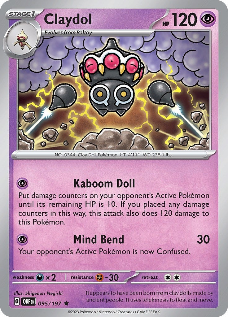 Claydol (095/197) (SV03: Obsidian Flames)