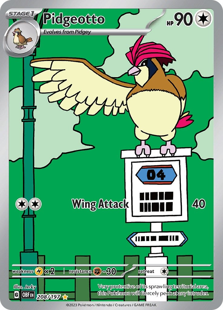 Pidgeotto - 208/197 (208/197) [SV03: Obsidian Flames]